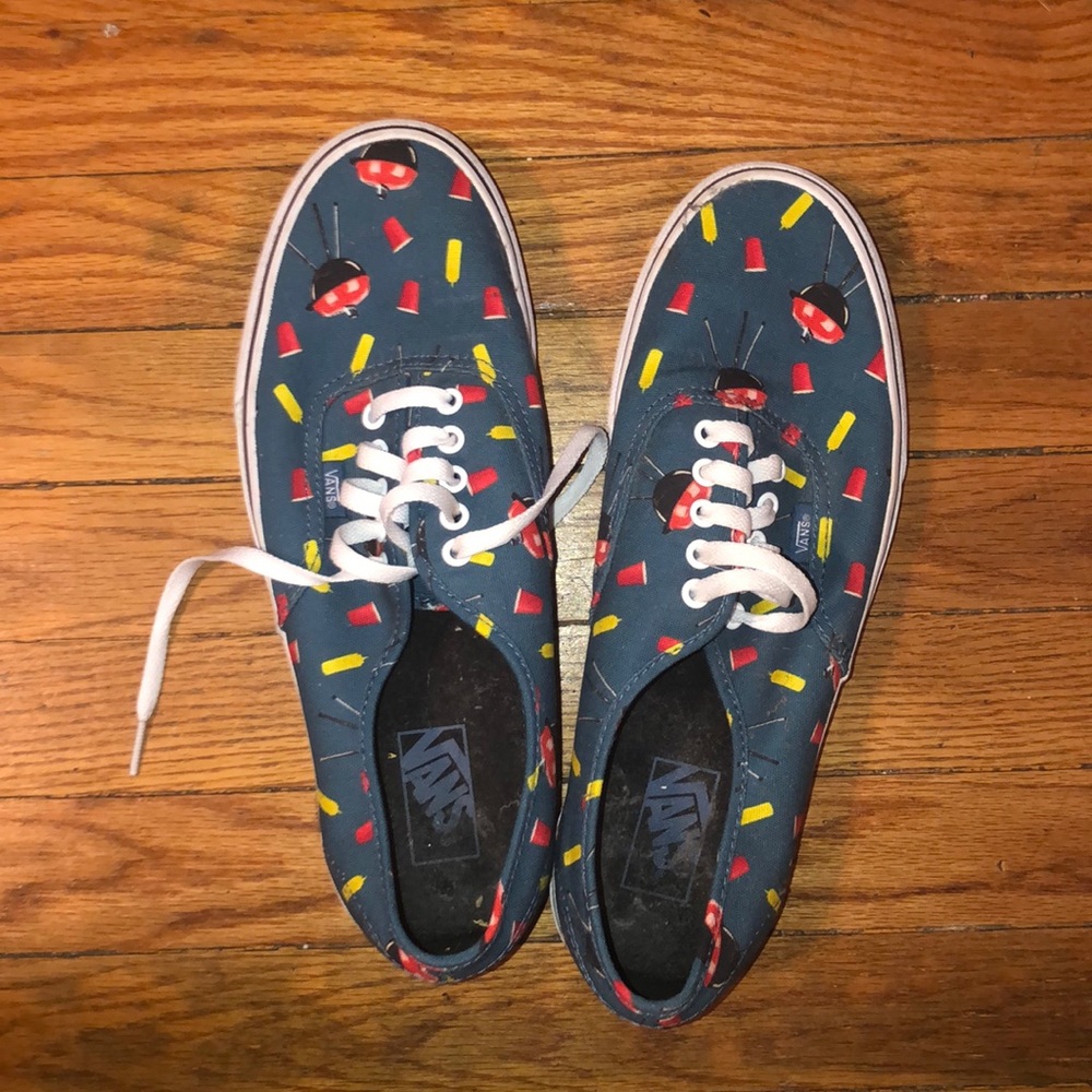 BBQ Themed Vans (WORN ONCE)